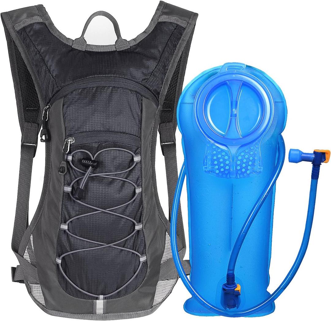 Unigear Hydration Pack Backpack with 70 oz 2L Water Bladder for Running, Hiking, Cycling, Climbing, Camping, Biking (Black)