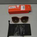 Livho Polarized Sunglasses, Retro & Oversized Shades for Women with Round Lenses