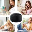 EDUJIN Large Bean Bag Chair, Memory Foam Bean Bag Chairs for Adults with Filler Included, Ultra Soft Dutch Velvet Fabric, Bean Bag for Living Room - 6 Foot, Black