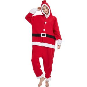 III HHONS Onesie Adult Costume Animal Pajamas Halloween Cosplay Sleepwear for Women/Men (Small, Santa Claus)