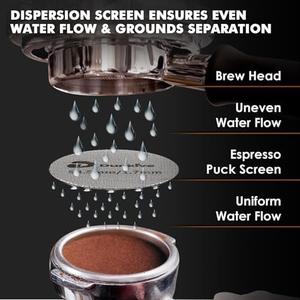 Dunkive Dual Wall Filter & Puck Screen Compatible with Breville Barista Express BES860XL/11.41, Stainless Steel portafilter basket & Lower Shower Screen for Better Extraction (53,5 mm Basket)