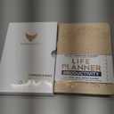 Life Planner - Undated Weekly & Monthly Planner, 12-Month Journey to Increase Productivity | Gratitude Journal, Life Organizer & Goal Journal | Include Foldable Vision Board, Habit Tracker & Stickers (A5 (Undated) 5.8" x 8.3", Vanilla-Tree)