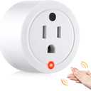 Saillong Clapping Light Control Switch, Compact Design, 220V Mini Wireless Wall Outlet, Clap On Clap Off Lights Controllers, Clapping Light Control for Bedroom, 10A/1200W(White,1 Pcs)