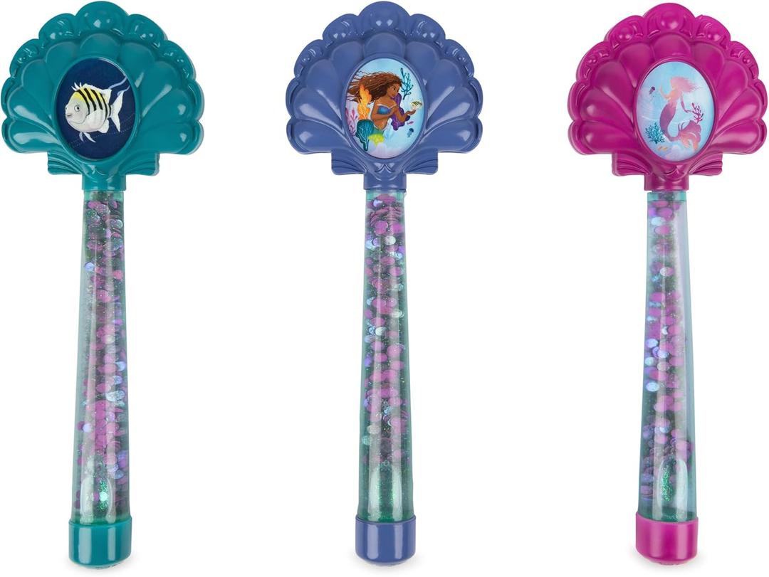 SwimWays Disney Princess Ariel Glitter Dive Wands Diving Toys 3 Pack, Bath Toys and Pool Party Supplies for Kids Ages 5 and Up