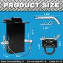 16200lbs Trailer Stake Pocket D Rings 6Pcs Heavy Duty Removable Stake Pocket Tie Downs for Flatbed, Trucks, Trailers w/ 1/2" Anti-Loss Cord