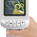 1200X Handheld Portable Microscope for Kids Digital Scope 2.0" Screen Rechargeable STEM Toy Slide Kit Pocket Science Gift for Children Ages 612 Students (White)