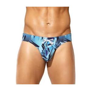 Arjen Kroos Swim Briefs for Men, Men's Swim Briefs Bikini Printed Swimwear with 3D Pouch & Drawstring, M