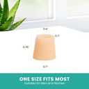 Welnove Toe Protectors 12-Pack Aloe Vera Extract Infused Silicone Toe Sleeve Toe Covers for Hammer Toes, Corns, Calluses, Blisters Soft Gel Toe Cushions for Pain Relief (X-Small, Beige)