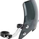 Universal Motorcycle Windshield - 180 Adjustable Wind Deflector, Retro Headlight Fairing