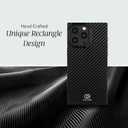 Cocomii - Rectangle Case Compatible with iPhone 16 Pro - Compatible with MagSafe, Carbon Fiber Texture, Aramid Pattern, Glossy, Magnetic Phone Case for iPhone 16 Pro 6.3 inch, Black