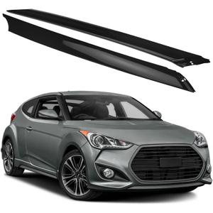 Left & Right Windshield A-Pillar Trim Molding, Front Driver & Passenger Side Windscreen A-Pillar Panel Compatible with Hyundai Vehicle 2012-2017 Veloster, Replace#861702V000 861802V000