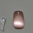 Mouse for MacBook Wireless Bluetooth Mouse Laptop MacBook Air Mac Pro Rechargeable Silent PC iPad Optical Mouse with Dual Mode Switch Bluetooth 5.2/3.0 and 2.4GHz USB Type-C Receiver Rose Gold