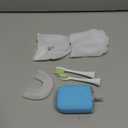 Adult Sonic Automatic Electric Toothbrush, 360 Oral Cleaning Stain Whitening, IPX7 Waterproof Rechargeable, u-Shape Brush Head*3+Straight Handle Brush Head*2 (Blue)