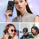 Goocrux for Moto G Stylus 5G 2025 Case - Women Girls Boys Cute Phone Cover Pretty Fashion Unique Aesthetic Design Slide Camera Cover with Ring Stand Holder Case for Motorola G Stylus 5G 2025, Leopard