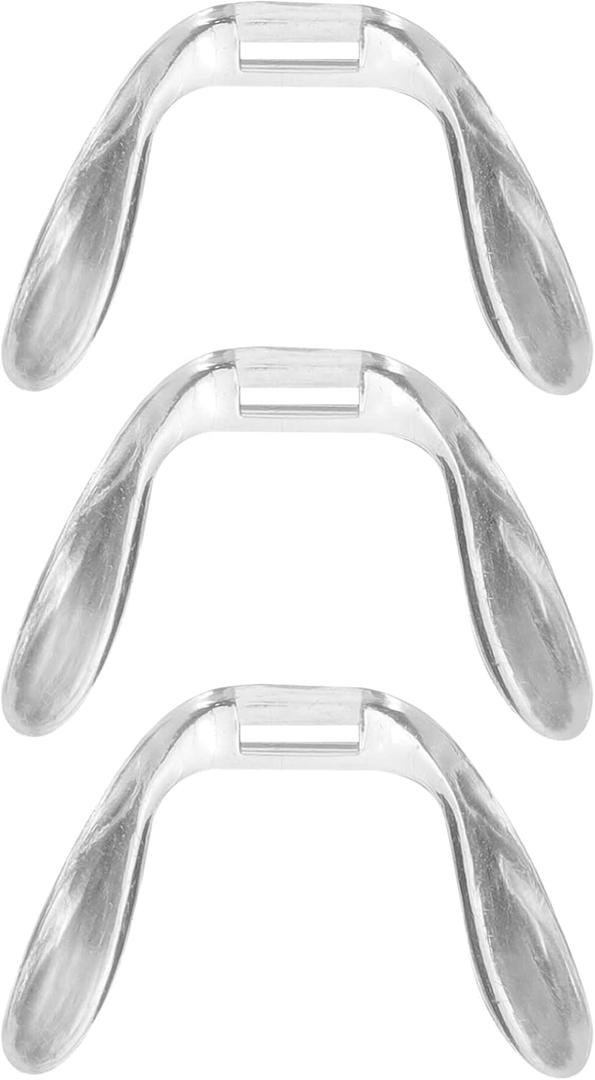 Non Slip Glasses Pads Replacement Kit 3Pcs Clear U-Shaped Bridge Pads for Eyeglasses Comfort and Stability