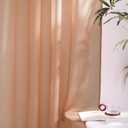 NICETOWN Voile Sheer Terracotta Curtains 96 inches Long 2 Panels Set, Grommet Casual Window Treatments with Light Filtering Airy & Elegant for Bedroom/Living Room, W54 x L96