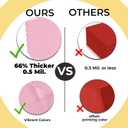 Exquisite 66% Thicker Premium Plastic Table Cloth Rectangle Table Cover 0.5 Mil 12 Pack Pink Table Cloth 54 Inch x 108 Inch Disposable Tablecloth Won't Tear Easily Like Cheap Thin Brands