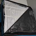 PJYuCien Dog Playpen Outdoor Plus Storage Bag, 24" H 8 Panels Puppy Pen with Square Bottom & Top Cover, Heavy Duty Dog Fence for Camping