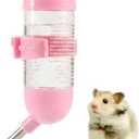 80ml Hamster Water Bottle for Glass TankRodent Water Bottle, Small Animal Water Bottle, Plastic and Stainless Steel Construction, Drip-Free Design for Pet Cages