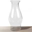 Oil Lamp Chimney Hurricane Lamp Glass Replacement Clear 3 Inch Base for Kerosene Lamp Shade(Wave Style 1P)