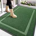 OLANLY Front Door Mat Outside 59x34, All-Season Heavy-Duty Rubber Doormat