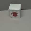 yeeplant 10 Oz Sippy Cup for Adults, Coral, Double Handles, Single-Handed Lid, Silicone Straw