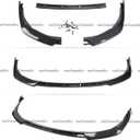 3Pcs Front Bumper Lip Compatible with Toyota Camry SE XSE 2021-2024 V2 Style, Air Dam Lower Chin Spoiler Splitter Fits for 2021 2022 2023 2024, Protection Body Kit (Carbon Fiber Pattern)