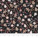 RTC Fabric 100% Cotton, 44 inch, Fleece, Gingerman Cut by The Yard