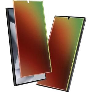LYWHL 2 Pack for Samsung Galaxy S24 Ultra Privacy Screen Protector, Matte Gradient Colorful Anti-Blue Light Anti-Spy Full Adhesive Flexible Film, Compatible Fingerprint Sensitive Touch Bubble Free