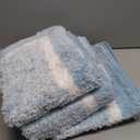 Pauwer 3 Piece Bath Mat Set, Non Slip Plush Mats, Absorbent Shaggy Rug Set with U-Shaped Contour Toilet Mat for Bedroom, Living Room (18"x26"+18"x48"+U Shape 20"x24")