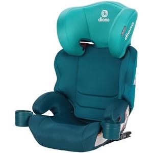 Diono Everett NXT High Back Booster Car Seat with Rigid Latch, Lightweight Slim Fit Design, 8 Years 1 Booster Seat, Blue Razz Ice