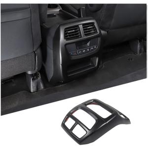 Rear Air Vent Outlet Frame Trim for Honda Pilot 2016-2022/ Ridgeline 2017-2024/ Passport 2019-2024, Rear Air Conditioning Vent Protector Cover Anti Kick ABS (Matt Black)