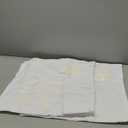 Woaboy Pack of 2 Christmas White Throw Pillow Covers Decorative Snowflake Embroidery Couch Pillows Canvas Cushion case Holiday Festival Home Decor Soft Pillowcase for Sofa Bedroom Car 20x20 Inch