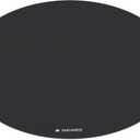 Navaris Round Yoga Mat - 47" Diameter Circular Exercise Mat 1/4" Thick - Non-Slip Mat for Cardio, Workout, Fitness, Tai Chi, Meditation - Size Small (Black)