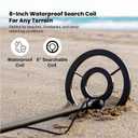 Bounty Hunter TK4 Tracker IV Metal Detector All-Terrain Gold, Silver, Coin & Relic Finder with 8" Waterproof Coil, 3 Detection Modes for Adults & Kids Made in USA