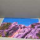 Reptile Habitat Background Blue Sky Rock Mountain Gobi Terrarium Background Eroded Stone Mountains Jungle Plants Aquarium Background Desert Blue Sky Mountain Fish Tank Background Vinyl 30x18in