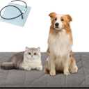 Vagascape Dog Pad (48"x28") - Waterproof Heated Mat & Pet Bed for Indoor and Outdoor Use, Chew Resistant Cord, Machine Washable Cover with Wheat Pattern Quilting, for Cats and Pets