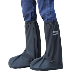 Waterproof Shoe Covers for Rain with Reflector Reusable Waterproof Rain Cover for Shoes Non-Slip PVC Snow Boot Covers