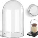 Large Glass Dome for MENGBEI Sourdough Starter Warmer, Warming Heating Pad Cover Sour Dough Starter Fits Jars 24oz 34oz 40oz (7.87" * 5.12")