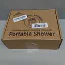 Ann Katy Portable Camping Shower Outdoor Camp Shower Pump,Upgrade Rechargeable Electric Shower Pump with Intelligent Digital Display Multiple Spray Modes for Camping, Hiking, Traveling,RV