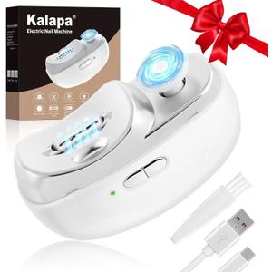 Electric Nail Clippers Upgraded 3 in 1 Automatic - with Polishing, Dust Storage & LED Light, Nail File Toenail Trimmer, Safe for Seniors, Adults, Kids & Baby, Gifts for Women Men Mom Baby Adult Senior