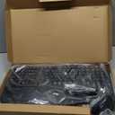 MEETION Ergonomic Keyboard and Mouse, Wireless Keyboard with Vertical Mouse, Split Curved Keyboard with Wrist Rest, Natural Typing USB Receiver Rechargeable Full Size, Windows/Mac/PC/Laptop, Large (Black)