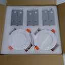 CLOUDY BAY [12 Pack] 4inch Smart WiFi LED Recessed Lighting,RGBCW Color Changing, Compatible with Alexa and Google Home Assistant, No Hub Required,10W 650LM, 2700K-6500K,CRI90+ Wet Location,12 Pack