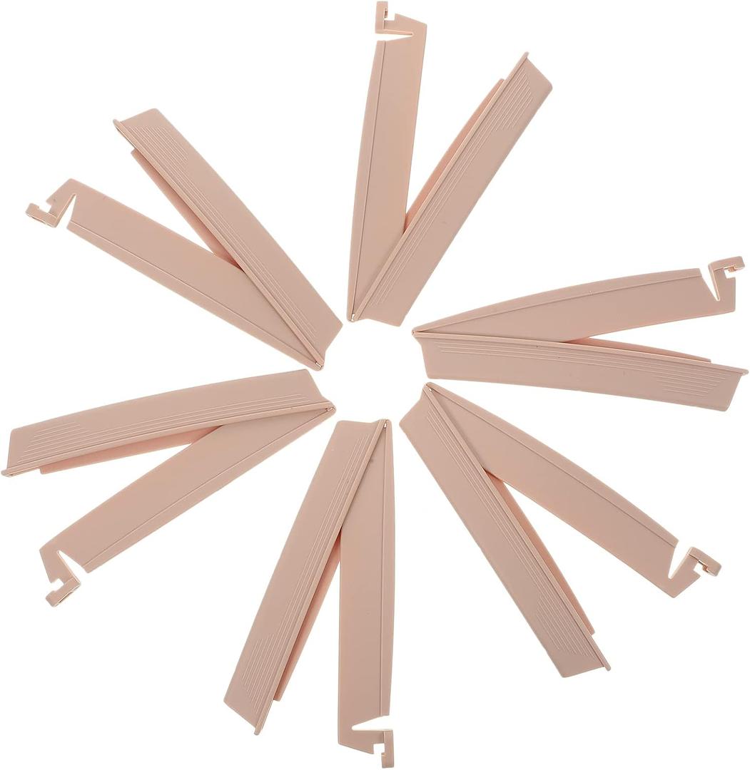 Healifty 6pcs Drainable Pouch Clamp Set Colostomy Bags Supplies Clip Ostomy Drain Bag Tail Closure Sealing Clamps Leakage for Stoma Care