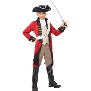 California Costumes Boys British Redcoat Costume Medium (8-10) (Red/Black/Tan)
