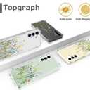 Compatible with Samsung Galaxy S24+ Plus & S25+ Plus Case Cute Clear for Women,Cool Transparent Silicone Phone Cases Cover - Green Flower Bouquet Wild