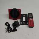 VTech Cordless Phone for Home with Caller ID/Call Waiting, CS6919-16 Landline Phones, Illuminated Keypad, Full Duplex Speakerphone, Wall Mount, Red