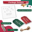 Christmas Gift Tags - 48 pcs Present Tags with Rope for Personalizing Your Holiday Gifts, DIY, Xmas Decorations & Gift Labels, Gift Tags for Presents, Christmas Name Tag for Gifts Decor
