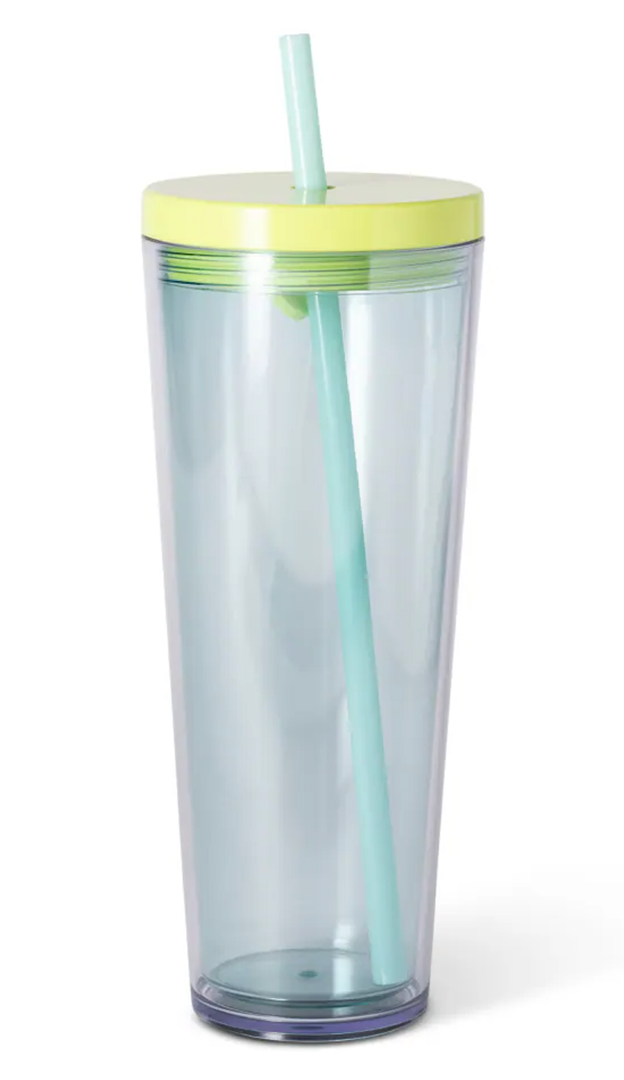 Plastic Tumbler Green 24Oz