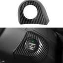 Car Engine Start Stop Push Start Button Cover Trim Compatible with 2024 2025 Ford Ranger XL XLT Lariat Raptor, Start Cover Car Power Control Trim Cover (Not for Key Ignition Version) (Carbon Fiber Look)